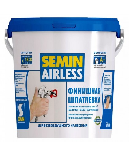 AIRLESS / Аирлесс Босс 25 кг (шпатлевка финишная для безвоздушного нанесения)