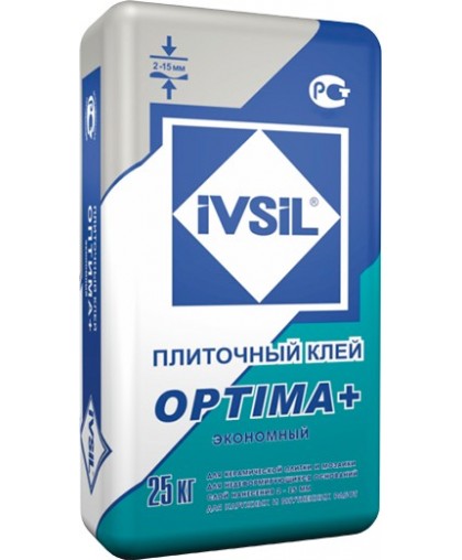 Клей для плитки IVSIL OPTIMA+ 25кг