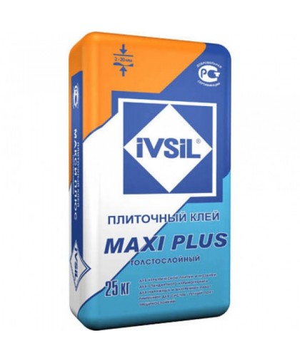 Клей для плитки IVSIL MAXI+ 25кг