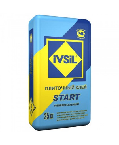 Клей для плитки IVSIL START 25кг