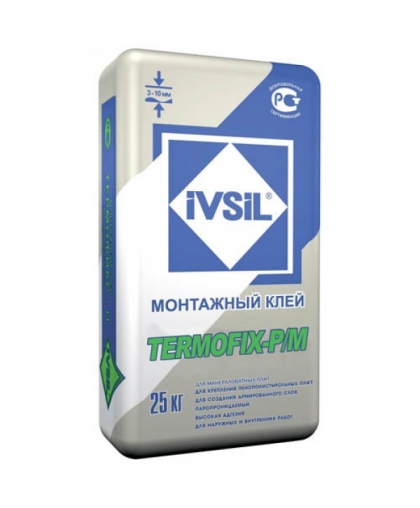 Клей монтажный IVSIL TERMOFIX м/р 25кг 48