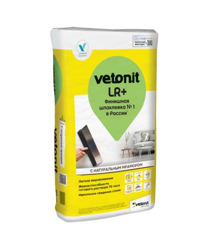 Полимерная финишная шпаклевка VETONIT LR+ 22 кг