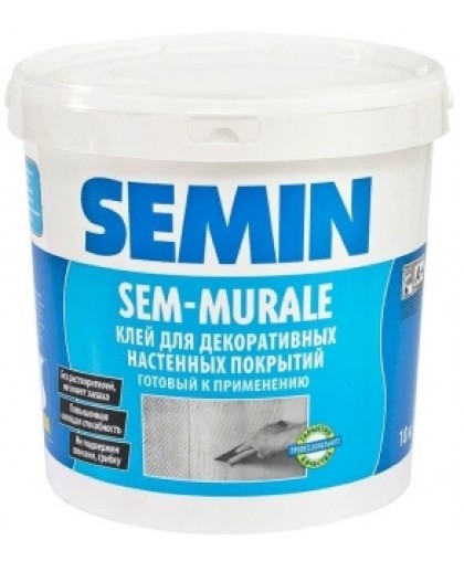 SEM-MURALE готовый клей для декоративных покрытий, тканей, текстиля (10 кг)