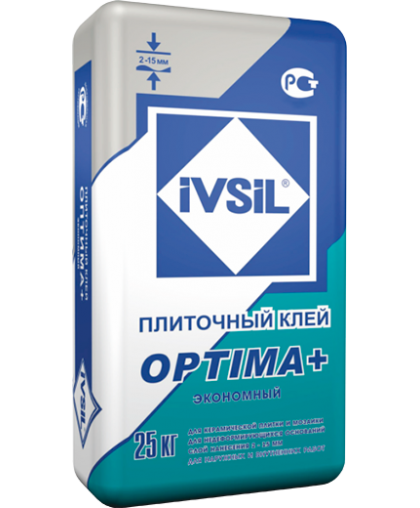 Клей плиточный IVSIL OPTIMA+ 25 кг